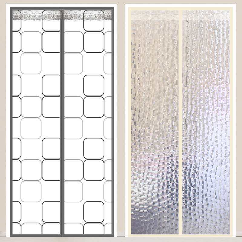 Air conditioning Hood Curtain room Partition Window Insulated anti-leakage Wind-proof Home Magnetic open air conditioning door curtain Wind-proof