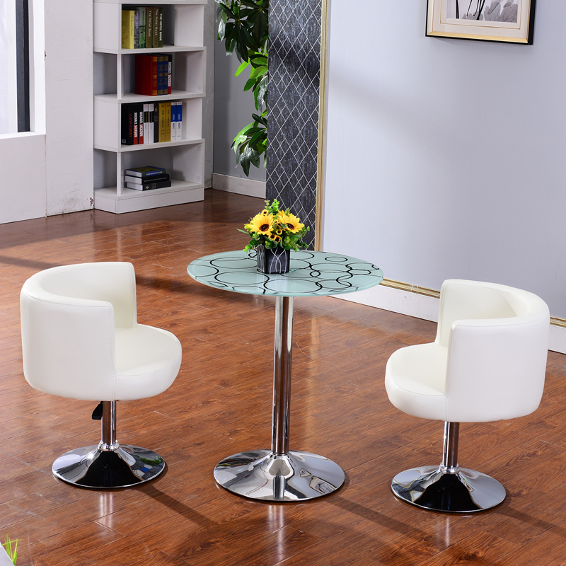 Indoor tea table chairs Creative tables Leisure reception Desk in talks Tea table tea table Belt two chair combination suit