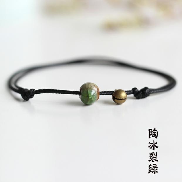 Vòng chân nóng [bụi bước nhẹ] gốm sáng tạo DIY bạn gái thời trang đơn giản trang sức quảng cáo 66 - Vòng chân lắc chân nữ handmade