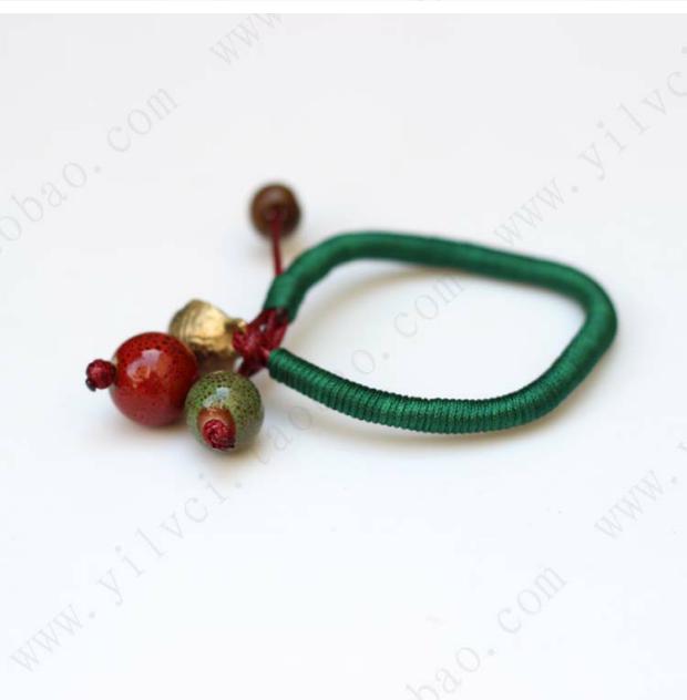 Boutique [Taozhu Bell] Đồ trang sức thủ công theo phong cách dân tộc retro Vòng tay gốm Nhà sản xuất ưu đãi đặc biệt đợt 27 vòng gỗ