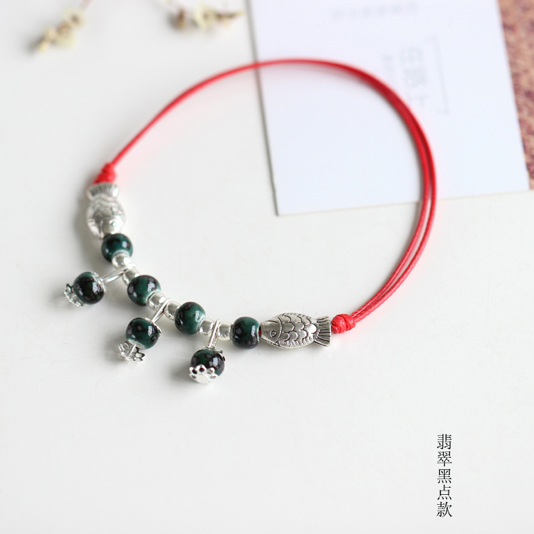 [Hành trình] Vẻ đẹp tươi Handmade Handmade Vòng chân thời trang Pop Foot Trang sức đặc biệt 274 - Vòng chân vòng chân cho nữ