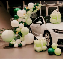 Green Balloon Theme Mori Arch Balloon Chain Childrens Birthday Party Decoration Balloons Boys and Girls