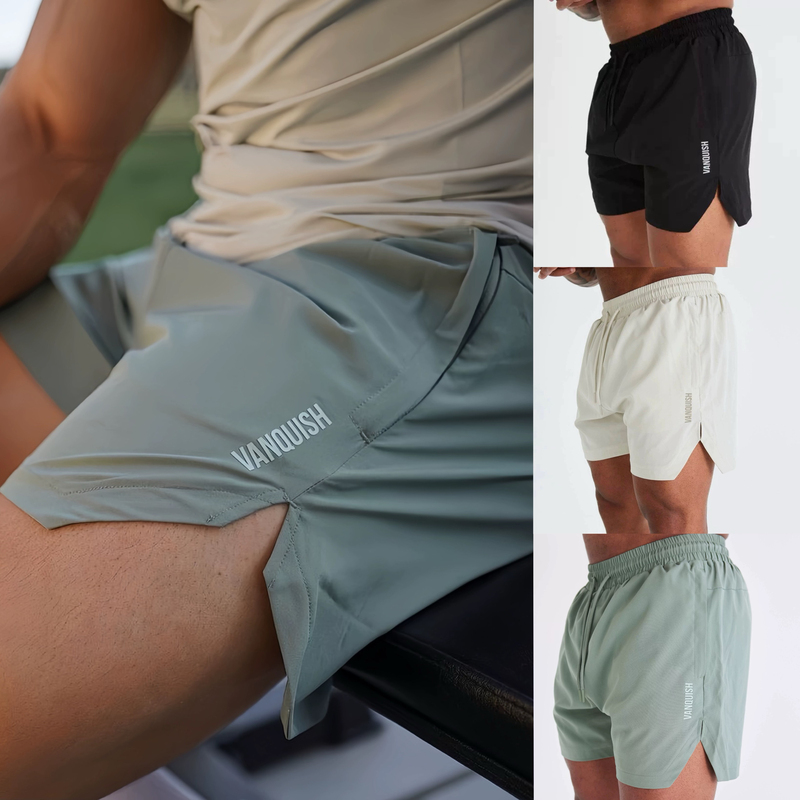 British Vanquish Essentinal Men's Vq Sports Fitness Belt with Triangular Lining Quick-Drying Quarter Shorts