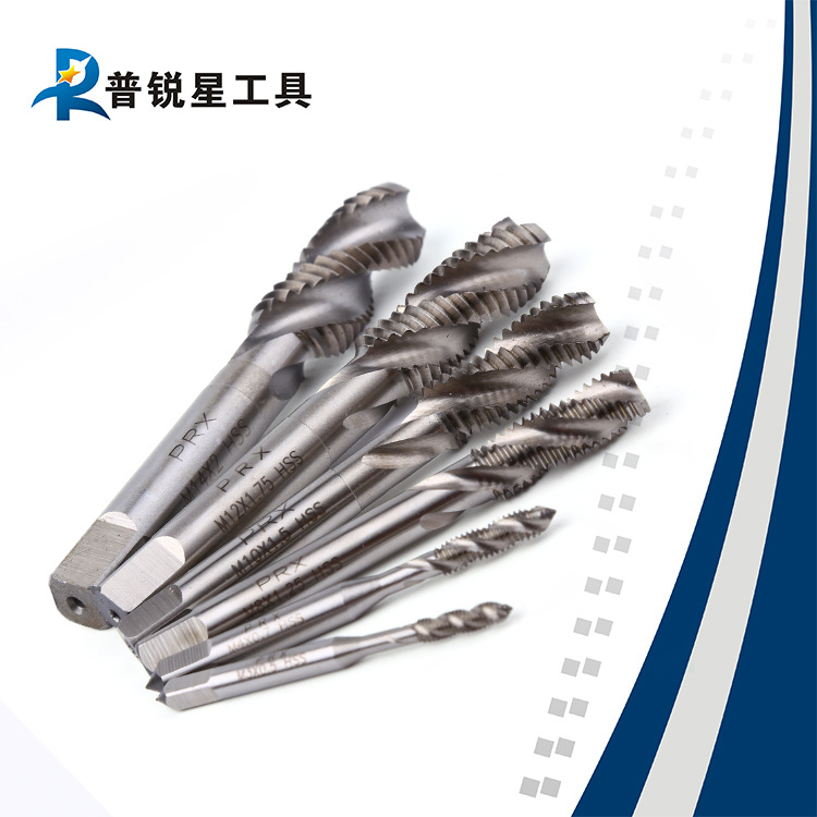 Blind hole spiral screw tapping fully grinding spiral groove 6542 High speed net M2-M14 HSS cutting won't remain