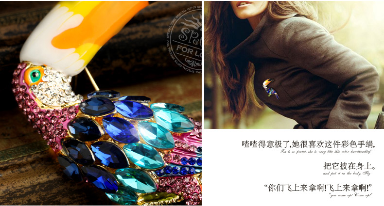 Broche femme SPECIAL en Zircon diamant - Ref 1187787 Image 17