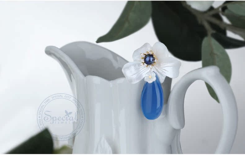 Broche femme SPECIAL en cristal naturel pierres semi-précieuses - Ref 1187789 Image 11