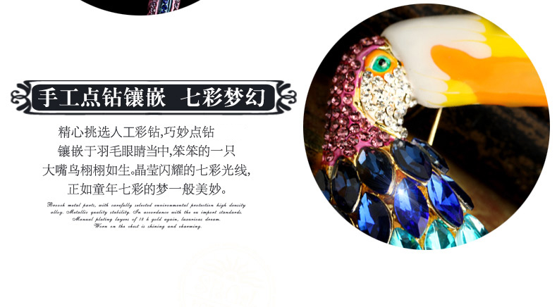 Broche femme SPECIAL en Zircon diamant - Ref 1187787 Image 14