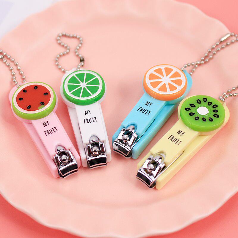 Net red long poem cute cartoon household nails cut portable nail clamp keys hanging toenails in