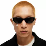 Серьги из жемчуга, трендовые очки на солнечной энергии подходит для мужчин и женщин, кошачий глаз, изысканный стиль