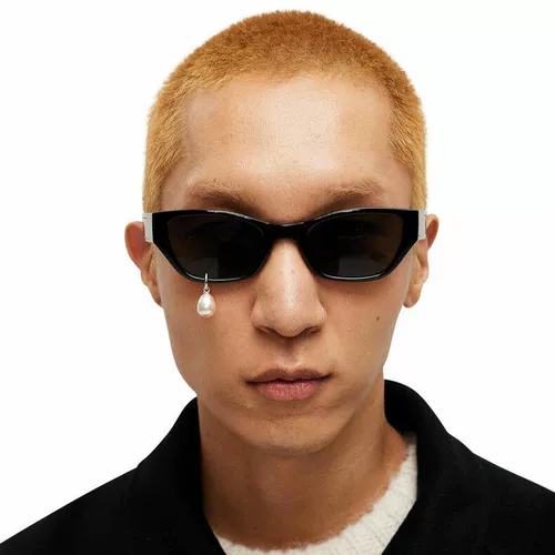 Серьги из жемчуга, трендовые очки на солнечной энергии подходит для мужчин и женщин, кошачий глаз, изысканный стиль