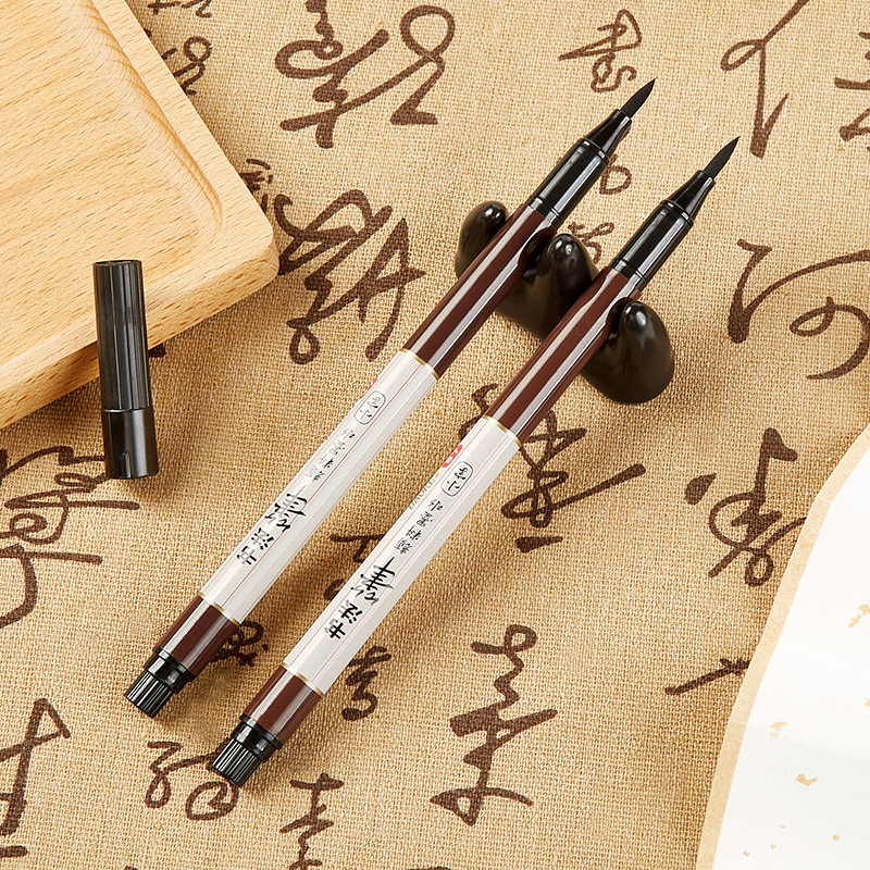 Baoke Soft Pen Can Add Ink Soft Head Pen Science New Brush Writing Pen Large Characters Small Characters Large and Small Letters Calligraphy Pen Soft Head Beautiful Pen Writing Sign Pen Signature Pen Special Pen for Calligraphy