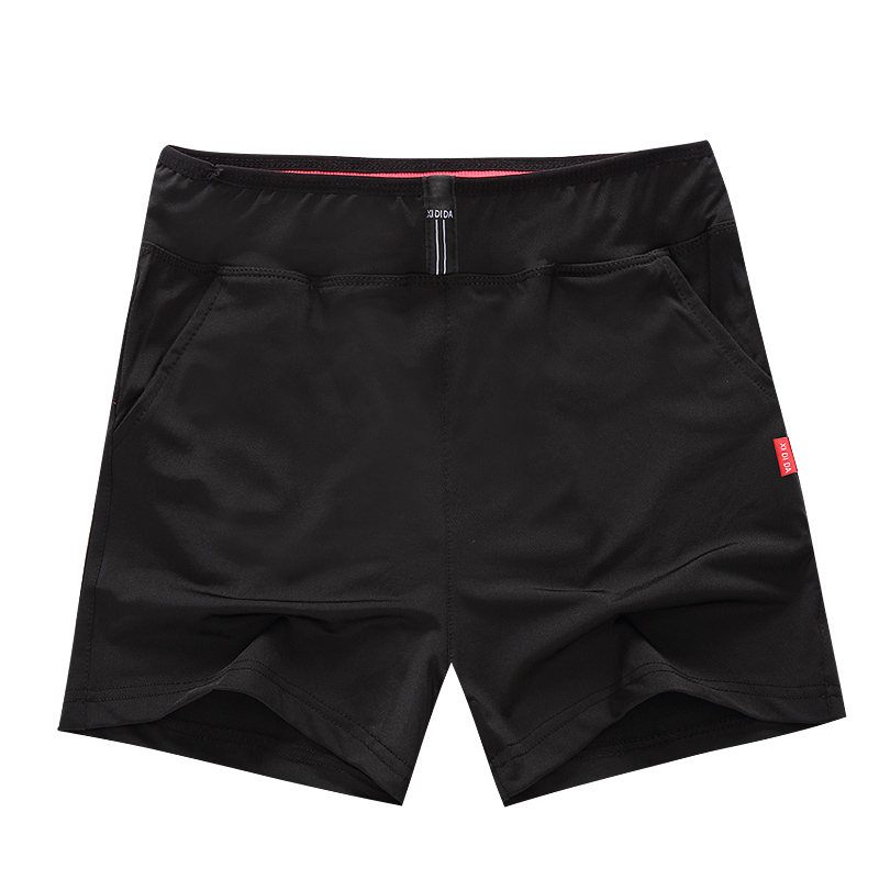 Quần short thể thao nữ mùa hè nhanh khô thoáng khí chạy quần short nữ cỡ lớn yoga nóng quần thể dục lỏng lẻo quần thường - Quần thể thao quần thể dục 2 sọc