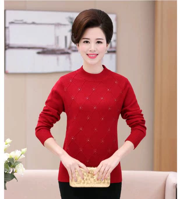Tết cổ, mùa thu đông áo khoác phụ nữ lớn tuổi
