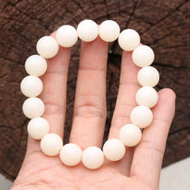 Primary color Bodhi root white jade Bodhi womens hand string Bodhi root lotus 1 2cm female bracelet single circle