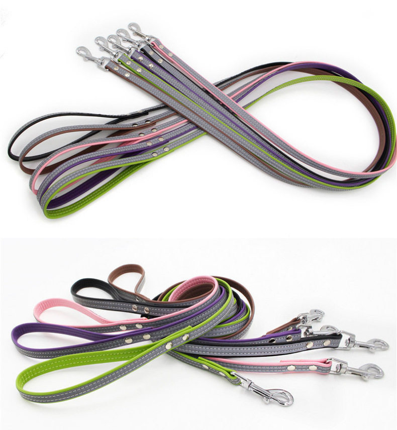 Dog traction rope cat rope night reflective teddy golden retriever small dog medium and large walking dog rope pet supplies