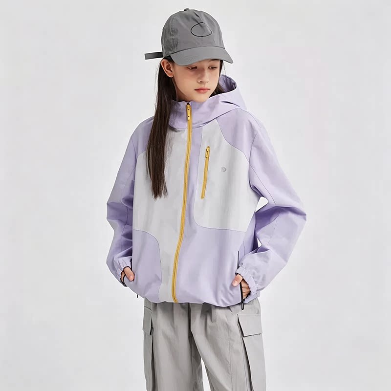 水孩儿亲子外套儿童三防春秋装男童户外女童宝宝大童休闲防风衣