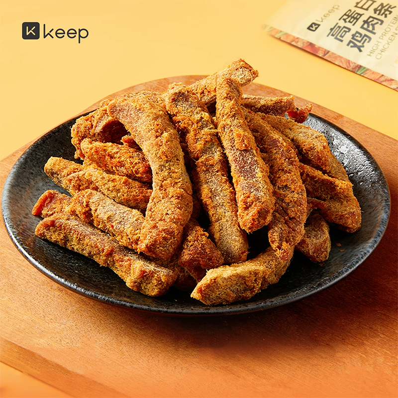 Keep手撕鸡胸肉干高蛋白充饥零食100g*10袋
