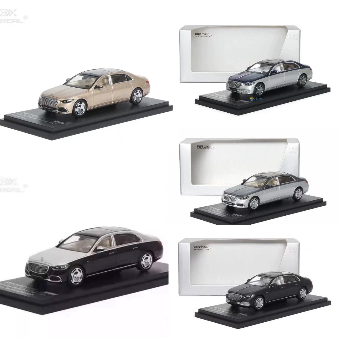 Почти Реал 1:64 Mibach S680 Думб Черный Серебристый Серый Сплав Модель Индивидуальное Издание AR