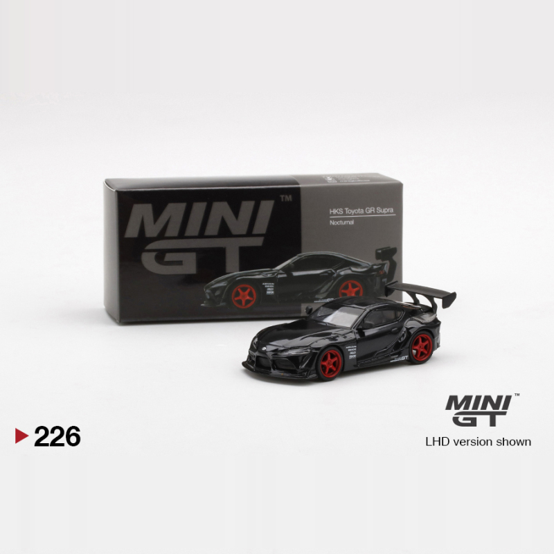 Minigt 1:64 Toyota Gr Supra Rocket Bunny Black Alloy Car Model 226