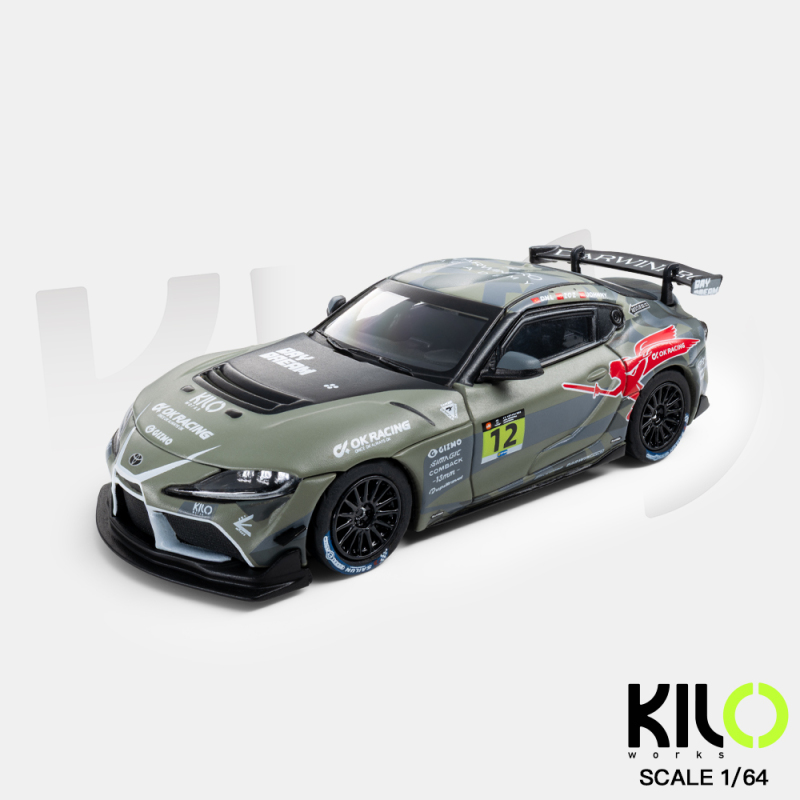 Darwinpro X Kilo Works 1:64 Toyota Gr Supra Gt4 Alloy Car Model