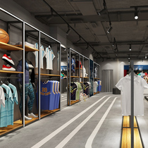 Childrens clothing store display rack with light luminous childrens sportswear display cabinet Mother and baby store shelves Brand tide childrens shelves