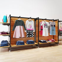 Nakajima rack display rack Clothing store display cabinet Childrens clothing store Nakajima Taiwan mother and baby hangers Childrens store shelves