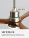 Vintage-Style Silent High-Power Fan Light, Bauhaus Retro-Style Home Ceiling Fan with Integrated Light for Living Room, Bedroom, and Dining Room