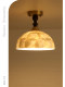 All-Copper Shell Corridor Light, French Vintage Style, American Cream Style, Small Entryway Foyer Balcony Ceiling Light