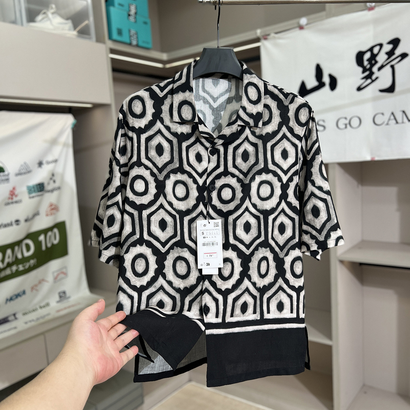 Cabinet 399! Lightweight, Cool, Breathable, and Drapey. Summer Men's Vintage Casual Cuban Collar Bowling Short-Sleeve Shirt Cabinet 399! Lightweight, Cool, Breathable, and Drapey. Summer Men's Vintage Casual Cuban Collar Bowling Short-Sleeve Shirt