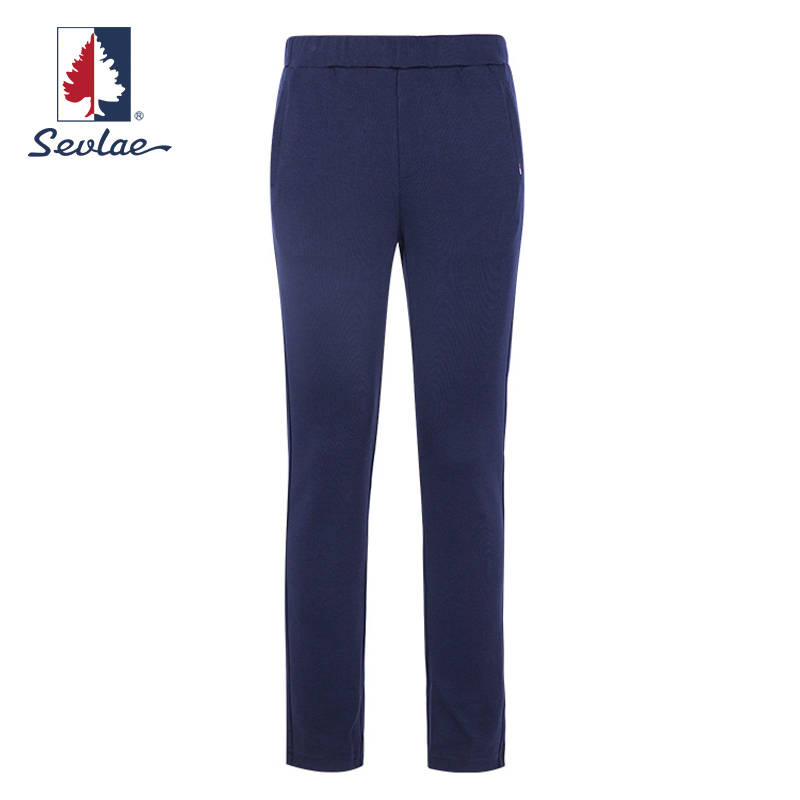SEVLAE St. Fly Spring and Summer Fashion Knitted Trousers Men Breathable Small Pastry Tide F112796616