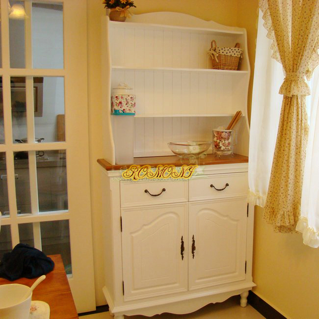 Beijing solid wood furniture custom American style dining cabinet bookcase storage cabinet living room furniture