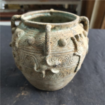 Antique bronze appreciation collection bronze ware Daming Xuande Daqing four-twist bronze mirror