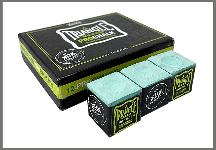 Мел для кия 职业三角巧粉prochalk台球杆巧克粉斯诺克大头小九球桌球枪粉壳粉