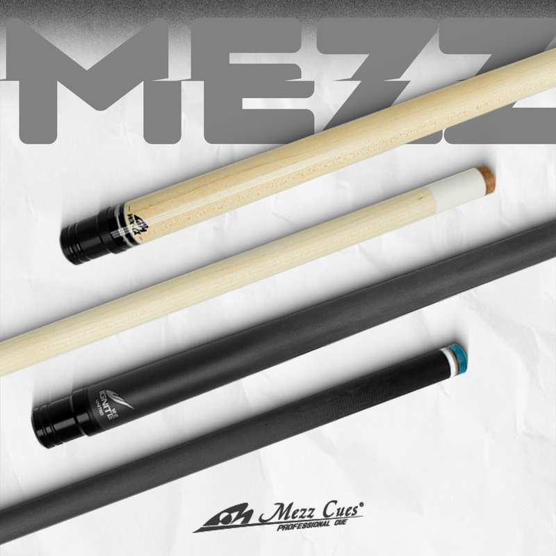 Mezz Cue Single Shaft with Cutting-Edge Technology, Mezz Hybrid 2 Second Shaft, Alpha Sigma Front Shaft