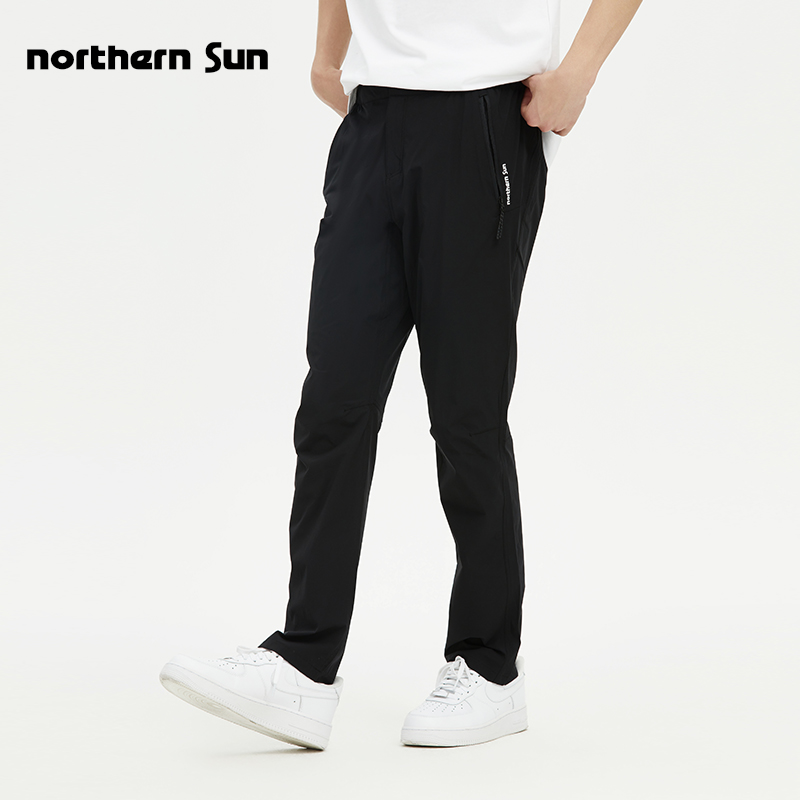 North Hill Outdoor Men's Summer Thin speed dry long pants elastic breathable straight drum Running casual long pants 1791-Taobao