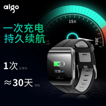 aigo Patriot Smart Watch Sports Swimming Waterproof Handband Color Screen Touch Screen Dynamic Heart Rate Sleep Monitoring Blood Blood Oxygen Alarm Clock Stopwatch Information Reminder Long Standby Aluminum Alloy