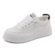 My trendy 2024 spring white shoes for women, versatile casual sports shoes, flat sneakers, popular women's shoes, new shoes