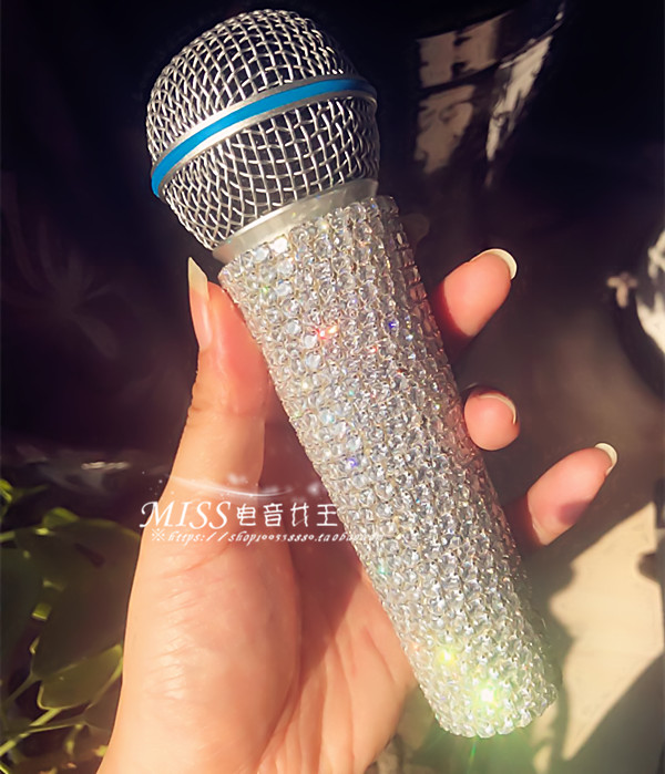 Super flash Shure SM58 BETA58A wired microphone special diamond microphone protective case