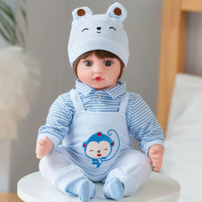 Doll, speaking toy from soft rubber