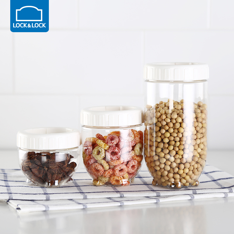 Lock lock lock new concept plastic sealed tank Food storage tank Household storage tank INL201S001 combination