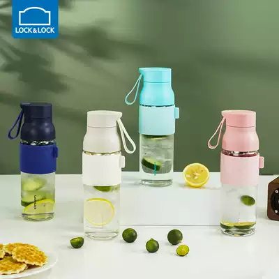 Lotan buckle water drop glass portable tea cup glass cup female summer personal cup student male