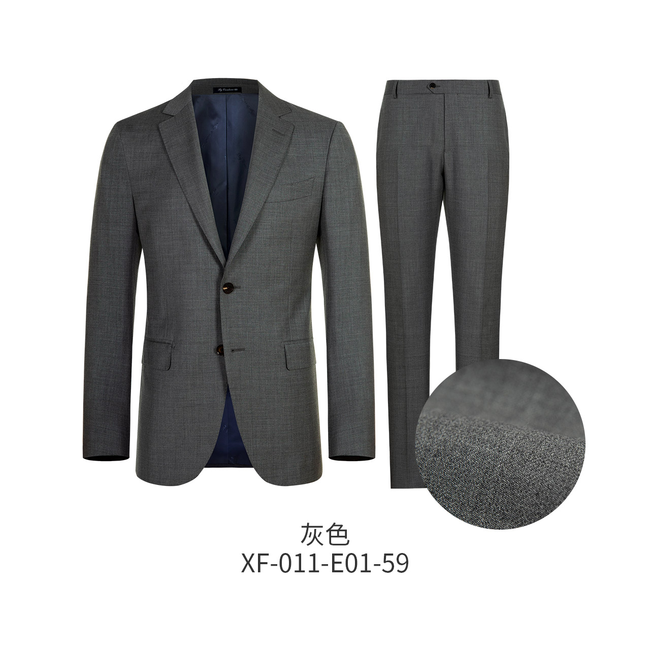 ByCreations Cypress len Suit nam kinh doanh Grey Wedding Groom Suit Career