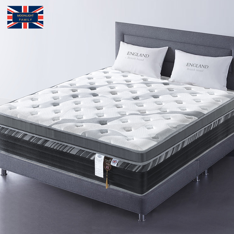 moonlightfamily thermostatic fabric 5cm imported natural milk independent spring mattress gel memory cotton-Taobao