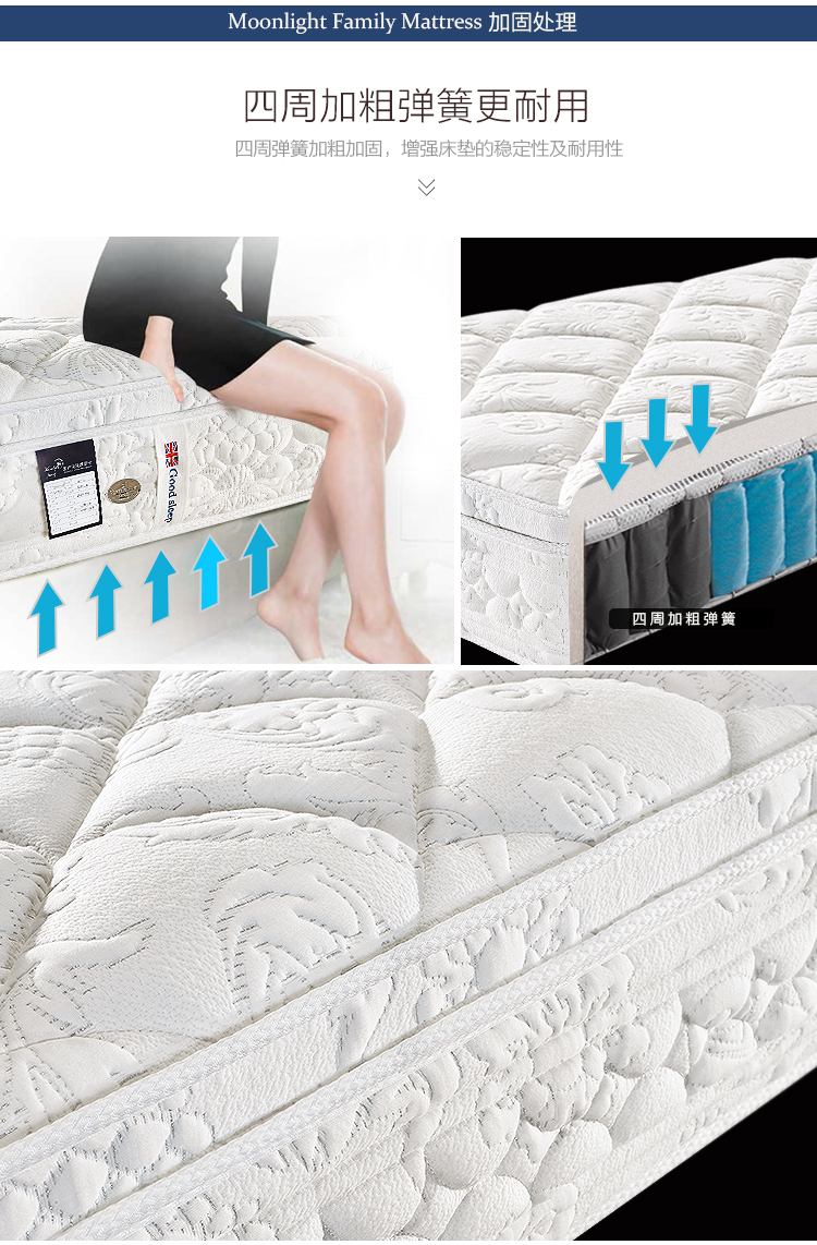 Moon nhập khẩu nệm 5cm 1.8m 1.5m Simmons nệm nệm lò xo cao su thiên nhiên và thương hiệu cao cấp - Nệm đệm nước