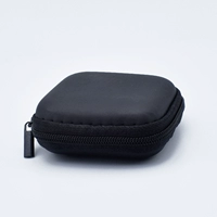 Квадратные наушники, черная сумка для техники