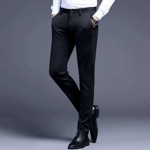 Осенние штаны для отдыха, мужской пиджак классического кроя, облегающий крой, свободный прямой крой