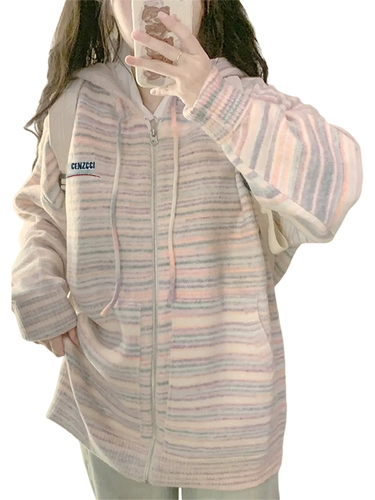 Большой спортивный шерстяной свитер с капюшоном, осенняя куртка для отдыха, США, оверсайз