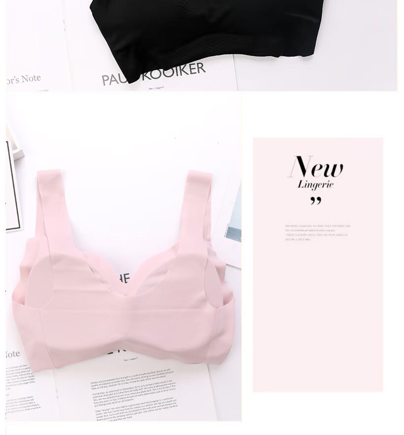 Nhật bản đồ lót liền mạch nữ sâu V thu thập không có vòng thép thể thao yoga vest một mảnh chống sốc ngủ áo ngực