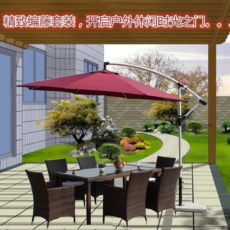 Anti-corrosion outdoor table and chair Five-piece open-air balcony table and chair combination Wrought iron outdoor table and chair European garden rattan chair