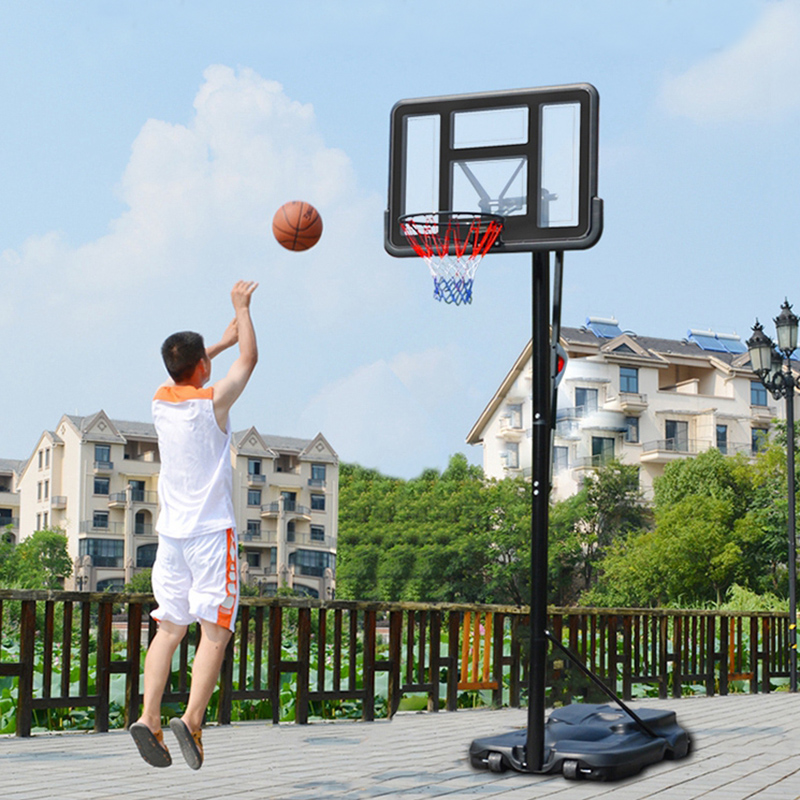 Basketball rack Basketball frame Outdoor hanging household basket Standard basketball Indoor children's shooting movable dunk board